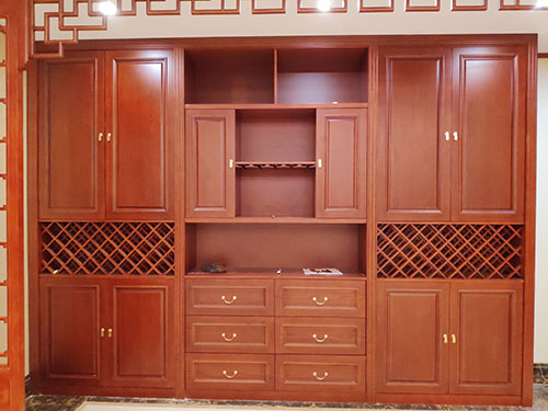 丰南中式家居装修之中式酒柜装修效果图