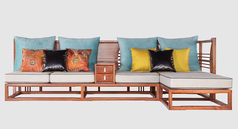 丰南中式家居装修实木沙发组合家具效果图
